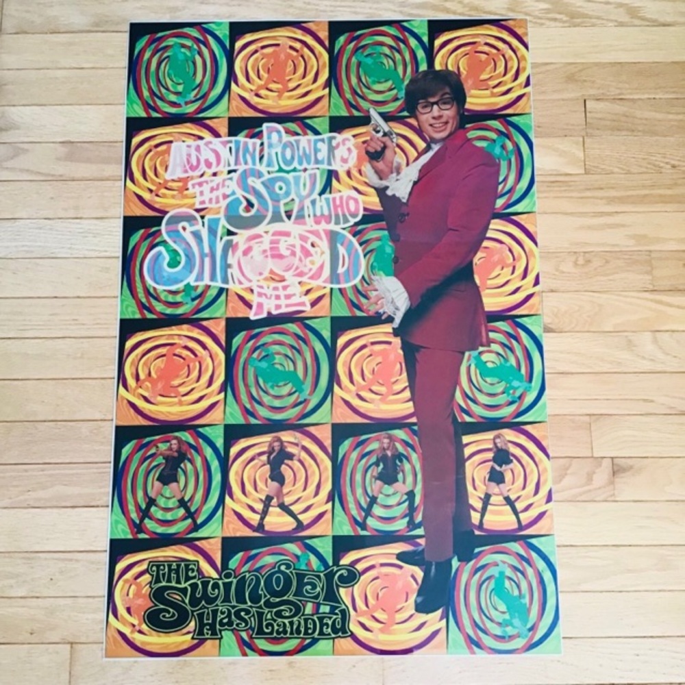 Rare Austin Powers The Spy Who Shagged Me Movie Poster